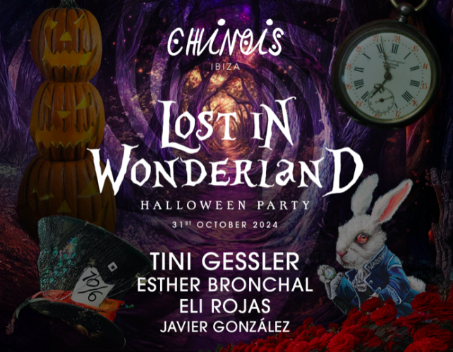 CHINOIS IBIZA reveals HALLOWEEN PARTY LINE-UP. CHINOIS IBIZA reveals HALLOWEEN PARTY LINE-UP. Get yourself ‘Lost In Wonderland’ Thursday 31st October 00:00-06:30 