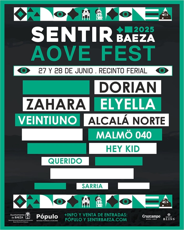 ELYELLA, Sarria, Malmö 040, Querido and Hey Kid join the third edition of Sentir Baeza AOVE Fest 2025