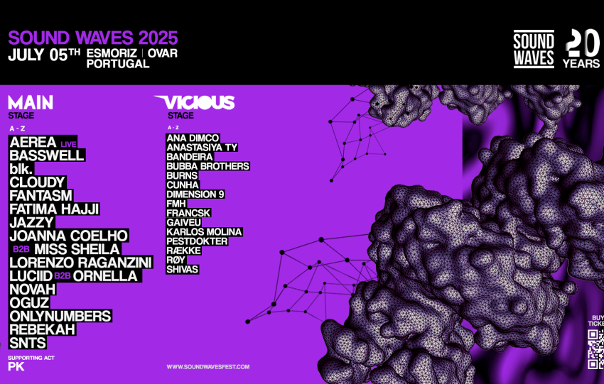 SOUND WAVES COMPLETE THE LINE UP AND ANNOUNCES THE ARRIVAL OF A NEW STAGE FOR THE 20TH ANNIVERSARY IN JULY