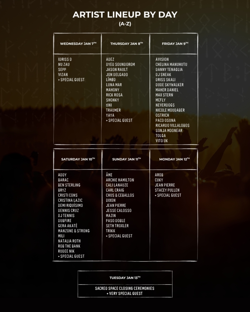 THE 5TH ELEMENT FESTIVAL UNVEILS FULL LINEUP AND DAILY PROGRAMMING FOR INAUGURAL PUERTO RICO EDITION
