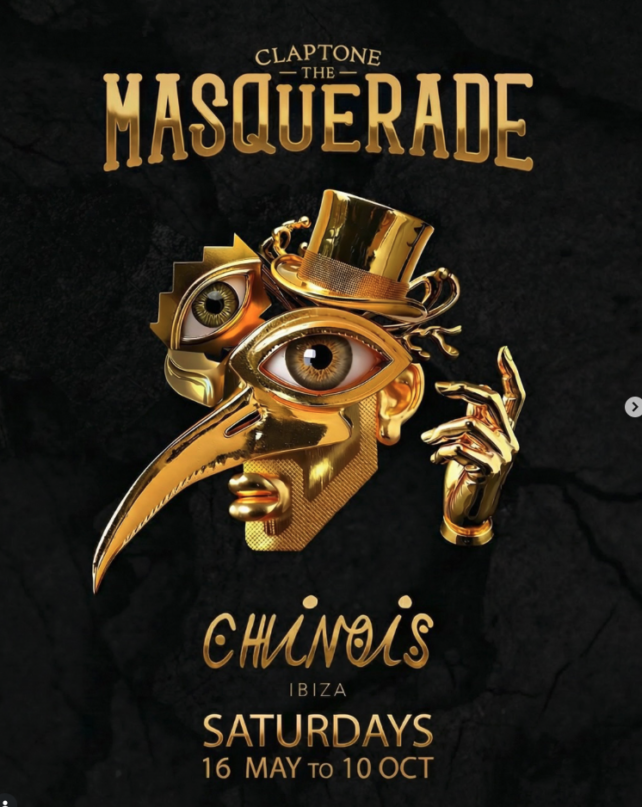 Claptone’s The Masquerade returns to Chinois Ibiza every Saturday May 16th – October 10th