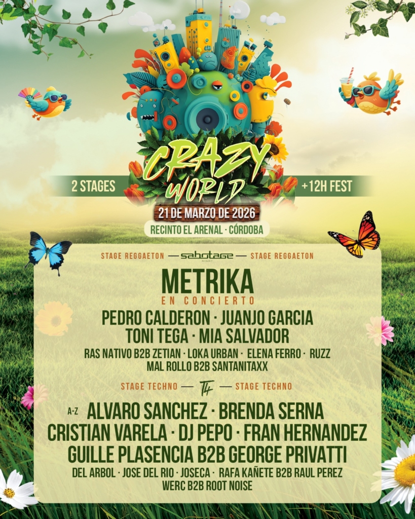 Discover the full line-up for the Crazy World festival