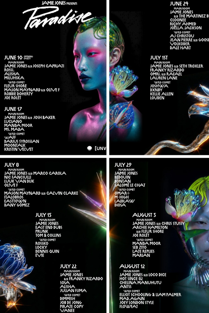 PARADISE IBIZA UNVEILS ITS WEEKLY LINE-UP AT [UNVRS]