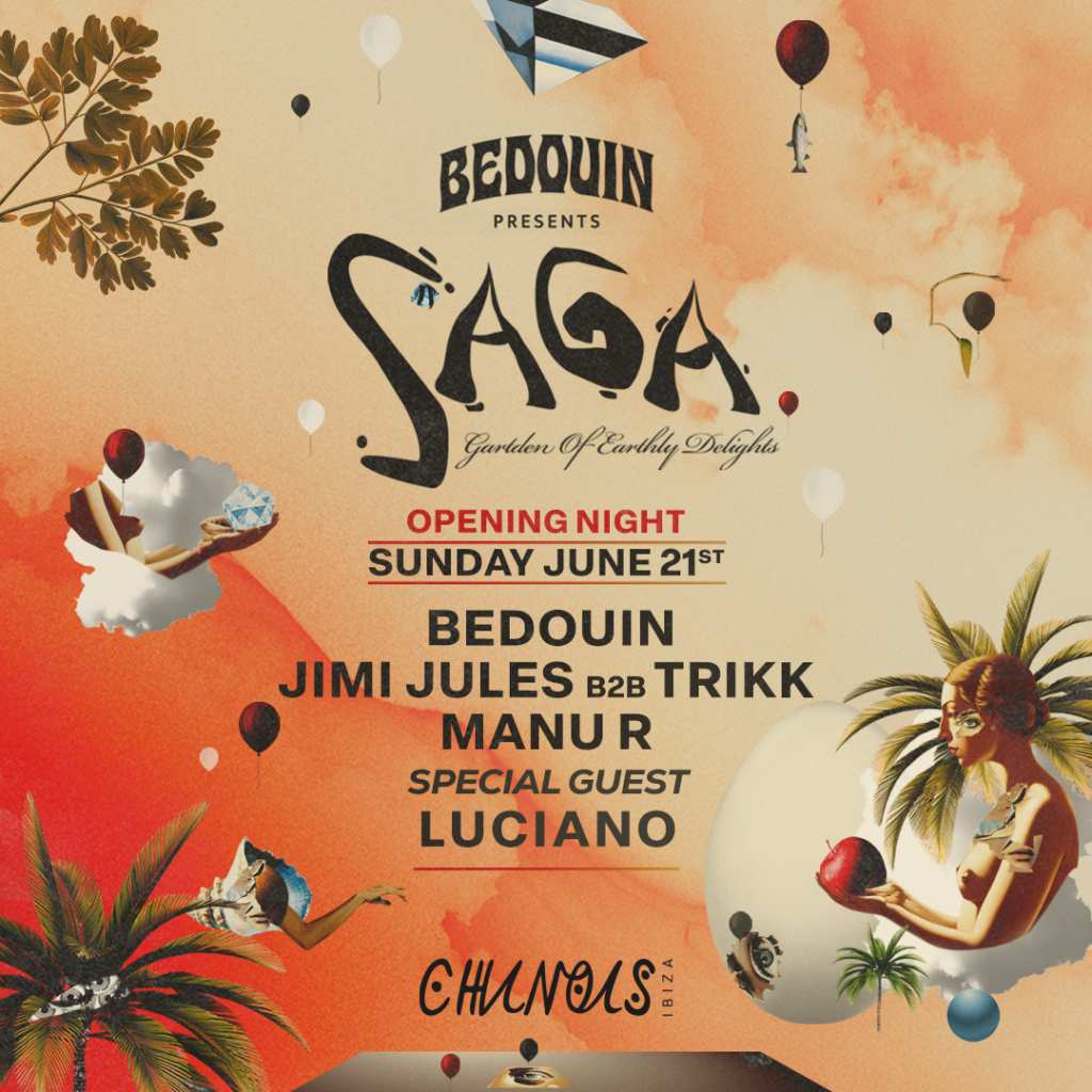 Bedouin Presents SAGA Opening Party at Chinois Ibiza