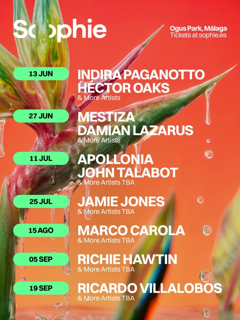 CONFIRMED STAR-STUDDED LINEUP FOR SOPHIE FESTIVAL 2026