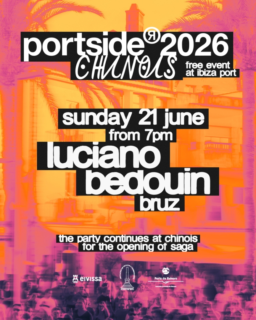 Chinois presents PORTSIDE on Sunday 21st June with Luciano, Bedouin, Bruz