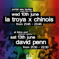 Chinois events for Ibiza Pride on Wednesday 10th June and Saturday 13th June 