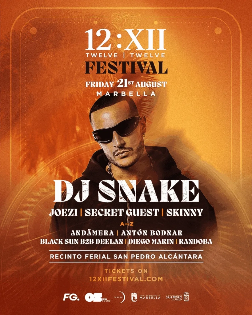 DJ Snake to Headline the Inaugural 12:XII Festival in Marbella 1 DJ Snake to Headline the Inaugural 12:XII Festival in Marbella
