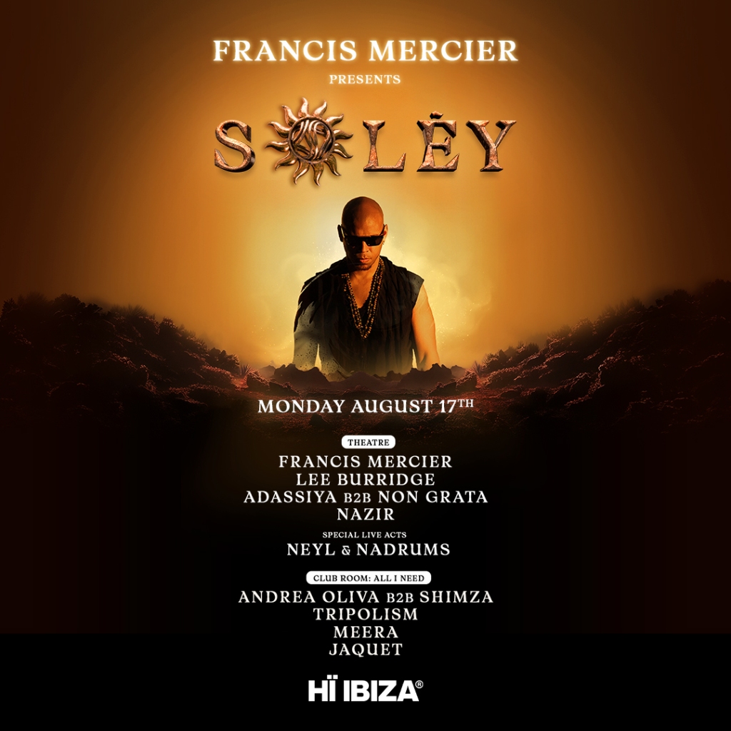 Lee Burridge joins the Francis Mercier presents Solèy experience