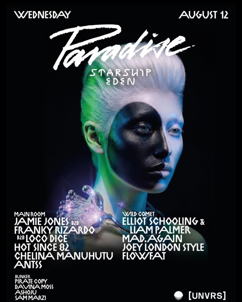 This Wednesday at Paradise Ibiza: Jamie Jones B2B Franky Rizardo B2B Loco Dice