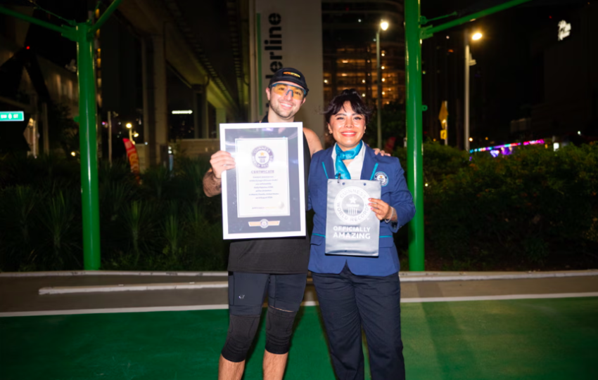 Miami Electronic Artist Eddy Palermo Sets Guinness World Record For Longest Distance Run While DJing Live