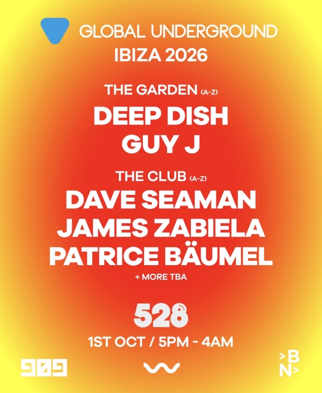 Global Underground Ibiza528 Ibiza Thursday 1st Oct​Café del Mar Ibiza Friday 2nd Oct