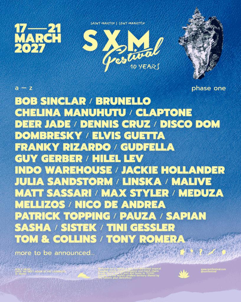 SXM Festival reveals the lineup for its 10th edition